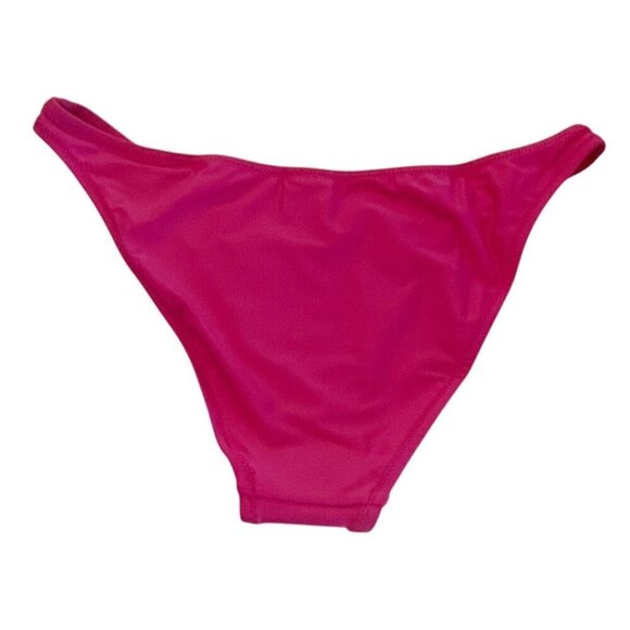 J. Crew Women's High Leg Bikini Bottom Pink Beach Swimwear Size M NWT - Picture 4 of 7